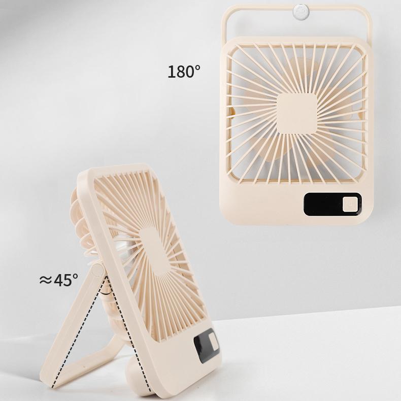 Digital Display Foldable Desk Fan