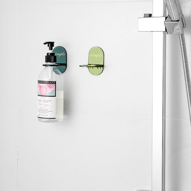 Shower Gel Rack Wall Rack Kitchen Bathroom Hanger Hand Sanitizer Bottle Shampoo Hanger Free Punch