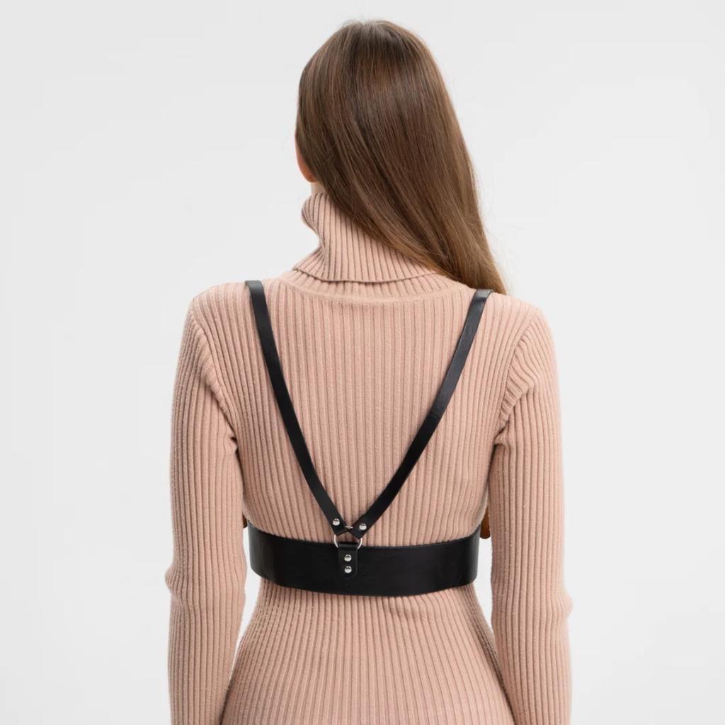 Adjustable Waist Belt Body Harness Set - Women's Fashion Accessory for Dresses, Shirts, and Cosplay Outfits