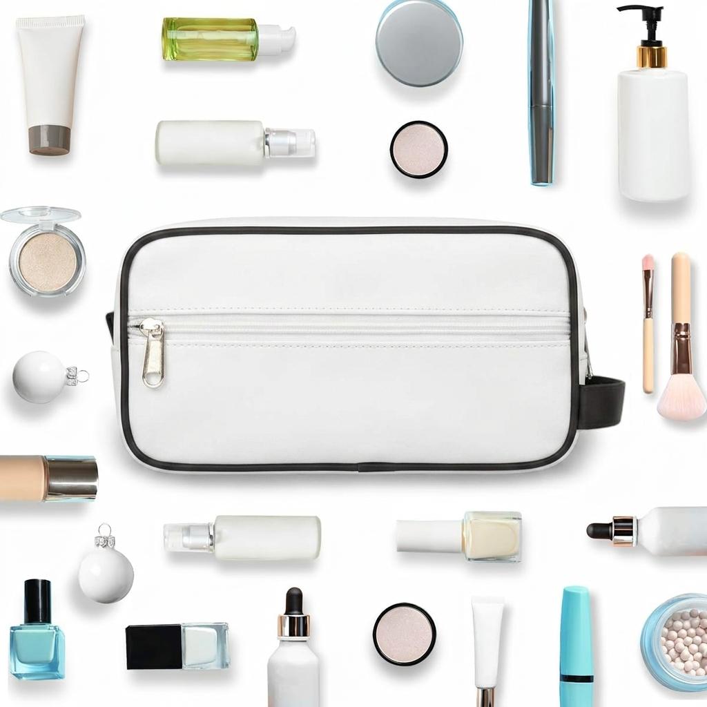 Custom Sublimation Print Pencil Pouch Double Zipper Waterproof Storage Bag Multipurpose Cosmetic Organizer for Bulk Sale