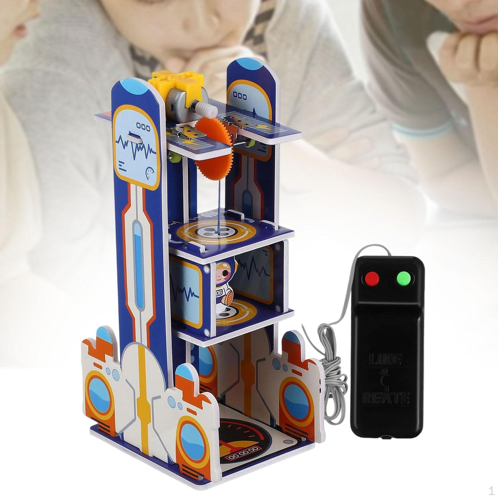 

DIY Elevator Toy Teaching Projects Kids Science Kit Develop Intelligence Educational Learning
