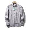 Japanese-Style Retro Pure Cotton Blue Small Plaid Shirt Men's Spring & Fall Long Sleeve Inner Wear Export Cattle Goods Cotton Non-Ironing Shirt