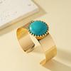 Vintage Turquoise Beaded Bracelet - Trendy Hip-Hop Style for Women