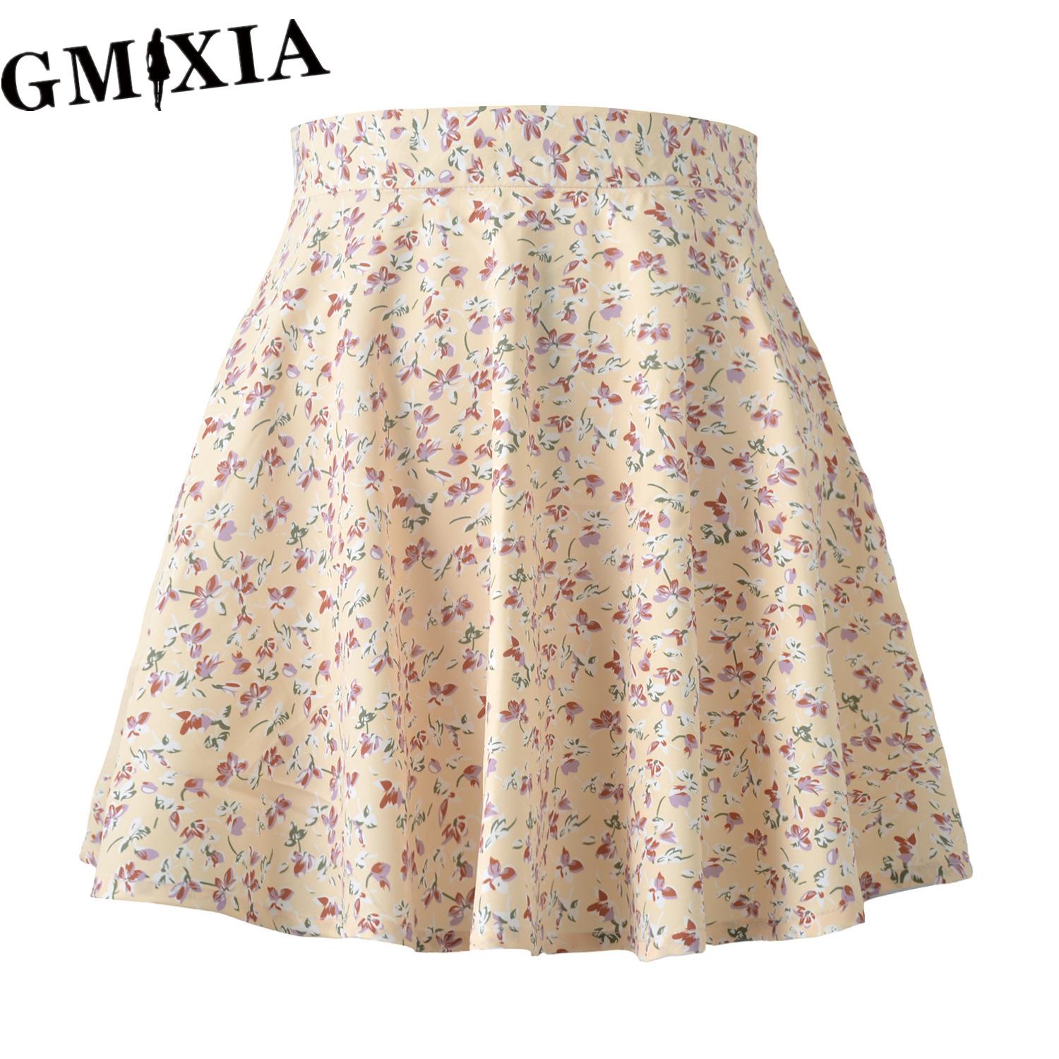 

GMXIA Женская Модная Повседневная Летняя Весенняя Юбка для Отдыха XL бежевый