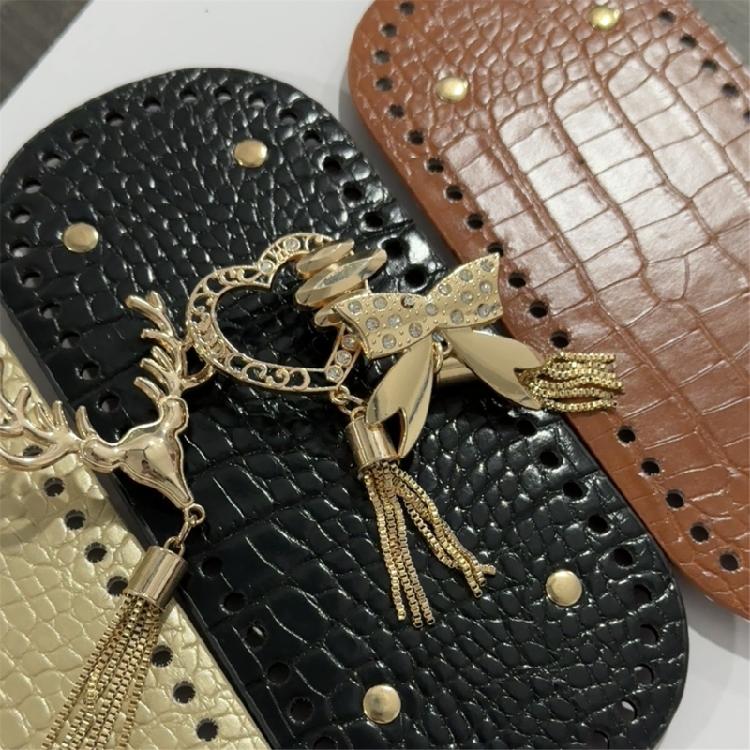 Bag Making Supplies Bag Accessories Leather Bag Bottom Shaper Bag Handle Charm for DIY Crocheted Purse Making Repairing