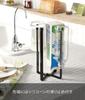 Yamazaki Eco Kitchen Stand Black W12 D9.5 H26.5cm Tower Water Drainer Triangular Corner Slim Foldable 6785