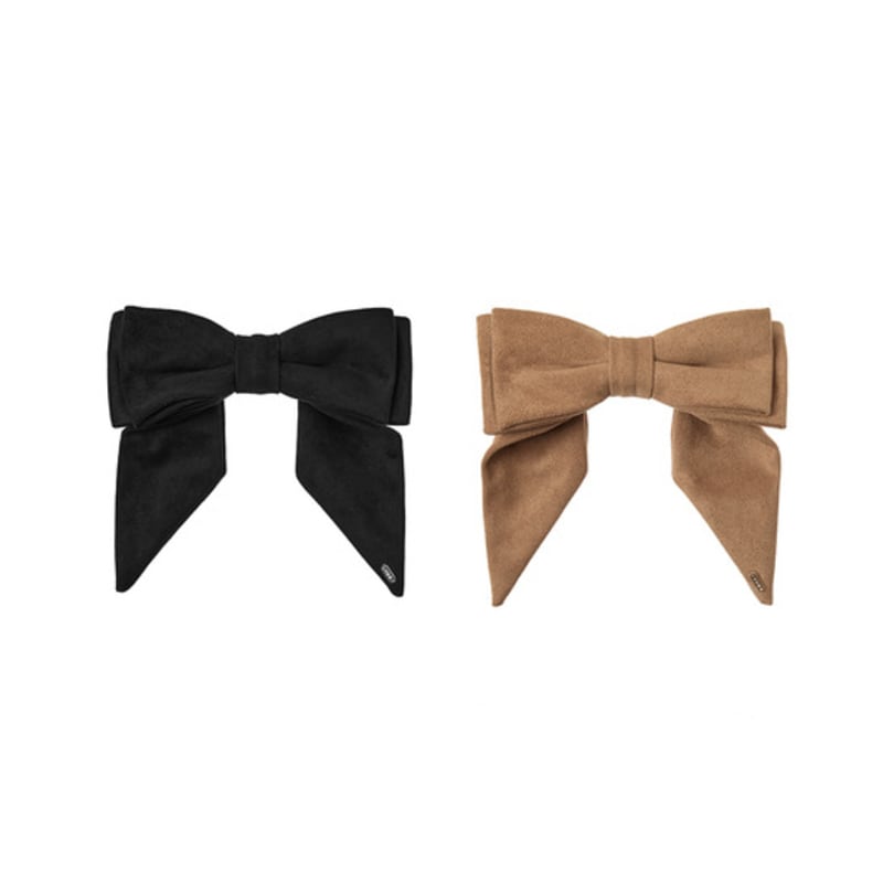 VINTAGE HOLLYWOOD Suede Double Ribbon Hairpin_VH249OHB008M