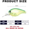 LUCKY CRAFT Clutch MR Fishing Lure Crankbait (0019 Lime Chart)