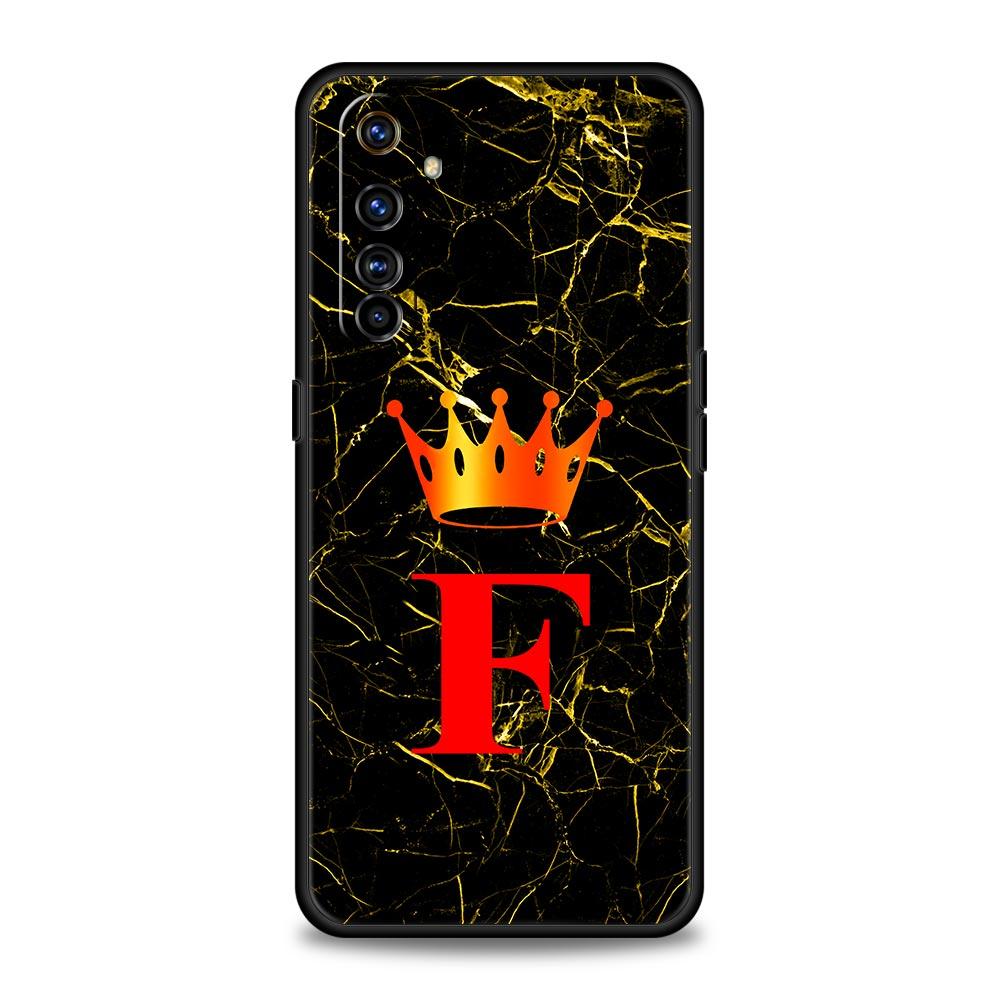 Marble Letter Soft TPU For Realme 13 12 11 10 9 Pro Plus GT3 GT2 C21 C25 C35 C53 C55 C67 Pro 5G Phone Case Cover Fundas Capa Bag