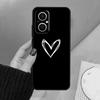 Cute Pretty Little White Heart Funda For OPPO Reno 12 F 11F 13F 14F 10 13 14 15 Pro 7 8 Lite OPPO Find X8 X6 X5 X9 Pro Case