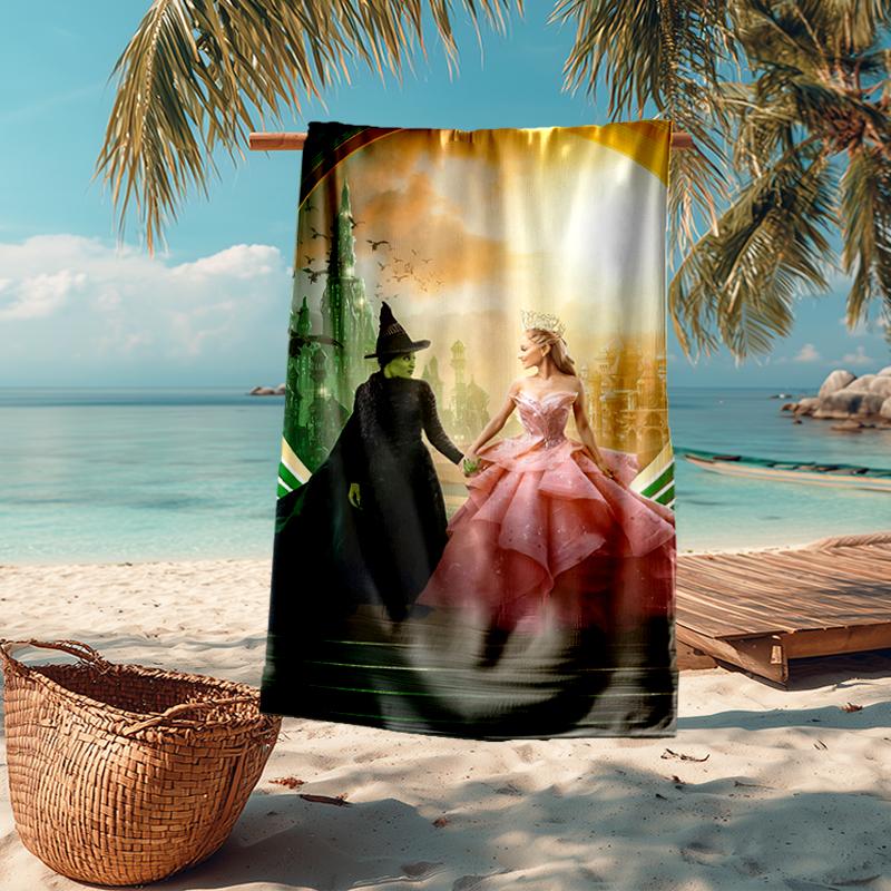 Ultra-Soft Beach Towel with Wicked Theme,Ideal for Pool - Camping, Diving - Perfect Travel Essential, Vibrant Beach Towel.
