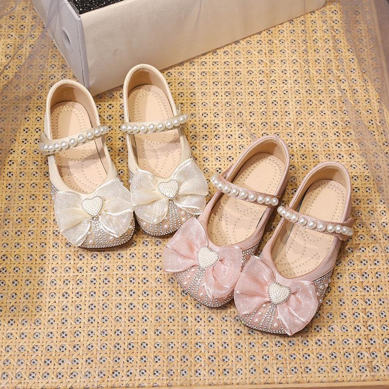 Girls' Crystal Butterfly Princess Shoes - 2026 Spring/Autumn Collection