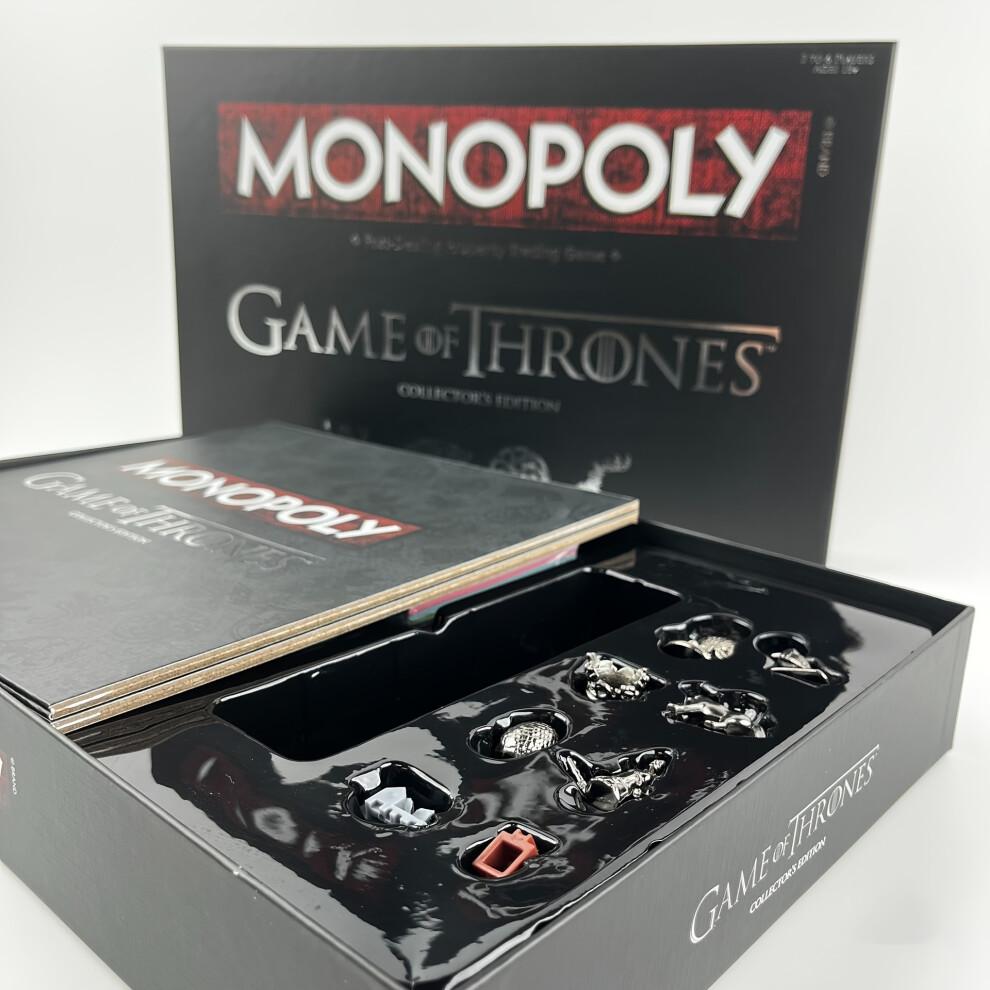 (1 Stück) Game of Thrones Monopoly Deluxe Edition, Brettspiel für Partys & Events, Keine Batterien erforderlich, Brettspiel im Thrones-Design 1pc