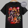 Koszulka Anime Demon Slayer, Kolorowa Koszulka z Graficznym Motywem Filarów Kimetsu no Yaiba, Koszulka Unisex