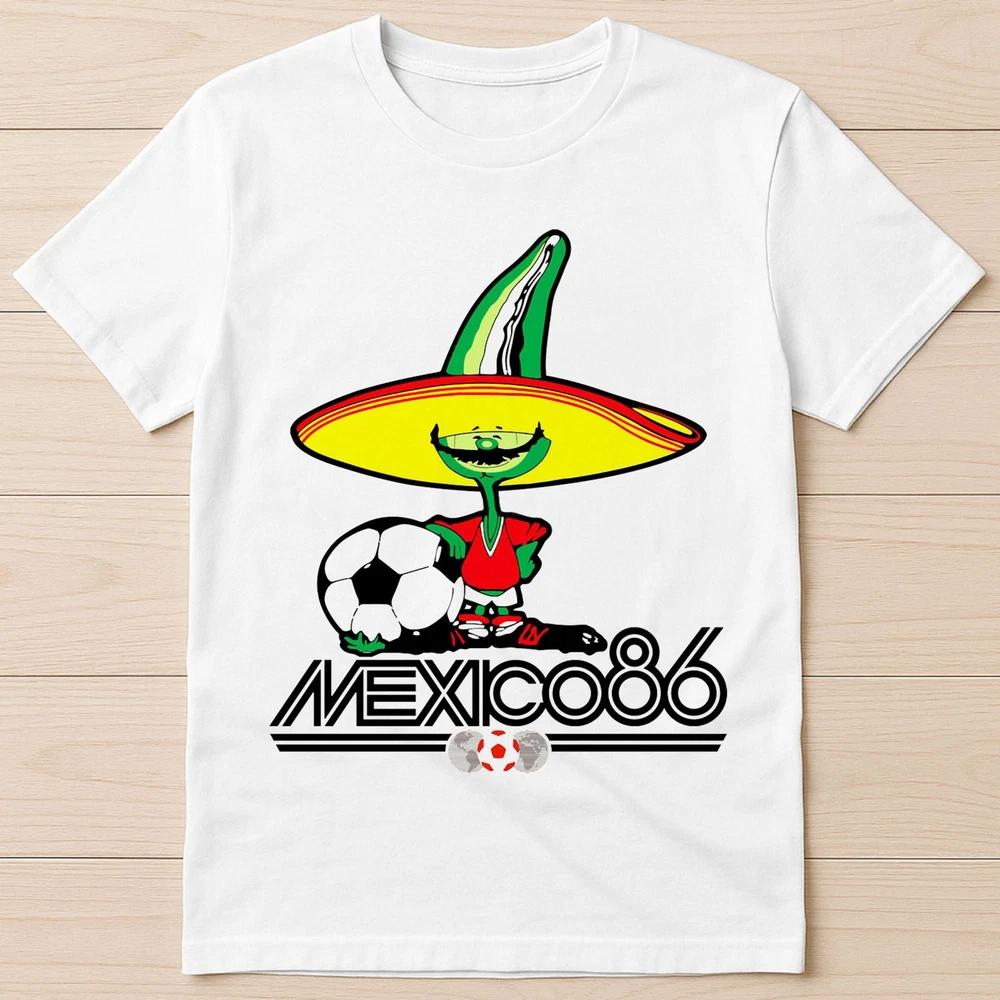 Mexico 86 World Cup Soccer 80s 90s Football Argentina Gift Tee T Shirt 1514 S