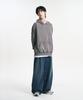 Mubeun Vintage Double-Pleat Wide Curved Denim Pants Washed Deep Blue