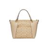 Coach Kacey 25 Classic Monogram Zip Closure Coated Canvas And Leather Medium Shoulder Crossbody Bag Women handbags Khaki Ivory C7261-IMU4V