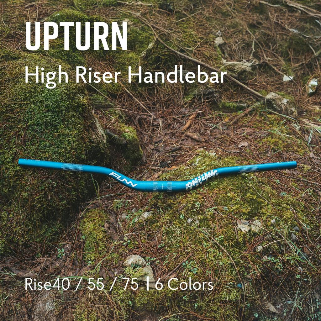 Funn Upturn High Rise Mountain Bike Handlebars Durable and Lightweight Alloy Riser Bicycle Handlebars with 35mm Bar 800mm for MTB and BMX Bikes -