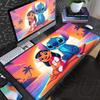New Anime Mousepad Stitch And Angel Cute Office Deskmat 90x40cm Large Cartoon Gamer Cabinet Carpet Non-slip Keyboard Accessories