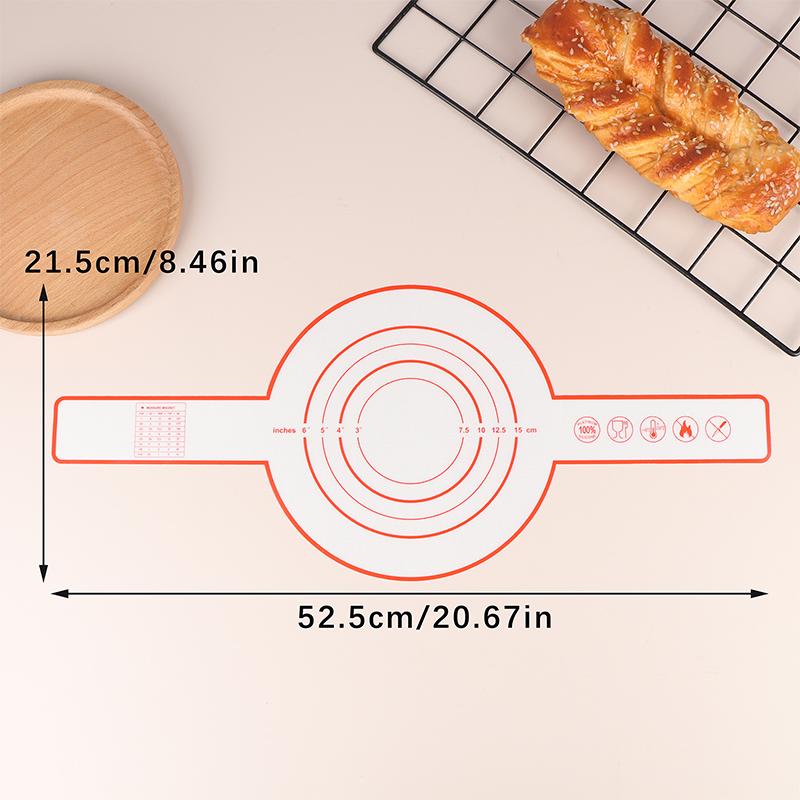 1Pc Silicone Baking Mat Long Handle Sling Non-Stick Bread Kneading Pad Dough Transfer Pad Bakery Supplies Kitchen Cooking Tool