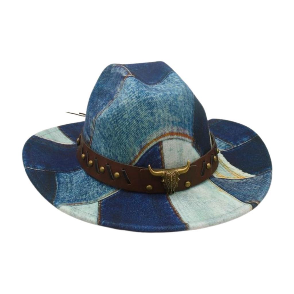 Travel Photography Vacation Stage Performance Jazz Hat Ethnic Style Fashion Street Shot Felt Hat Western Retro Cowboy Hat