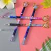 1 Piece Cute Cartoon Crystal Gel Ink Pens Kawaii Stationery Material Office School Supplies Gifts Gel Pen