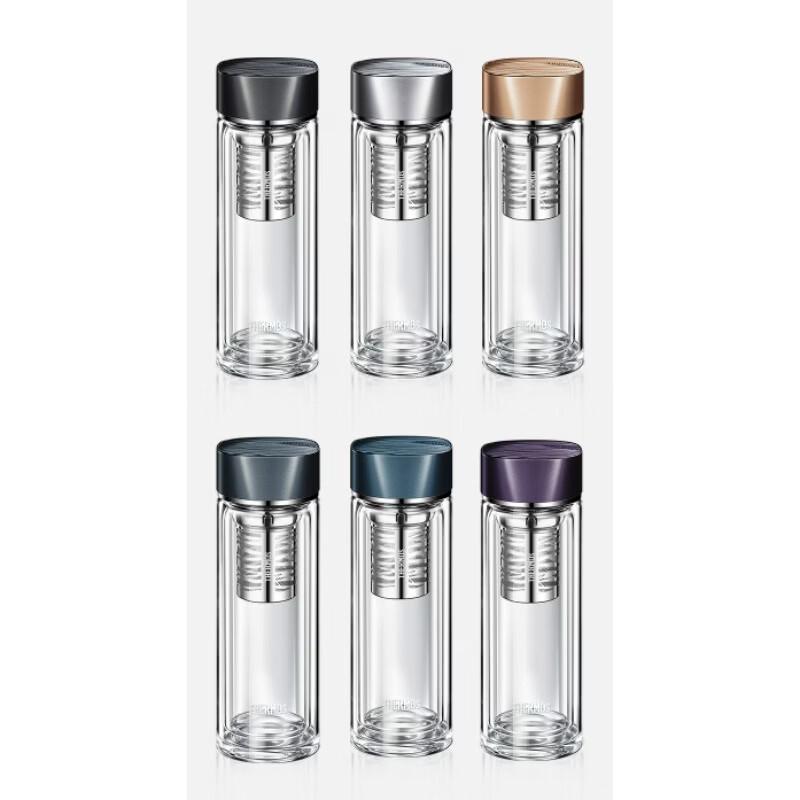 THERMOS Double-Layer Glass Tea Infuser Bottle
