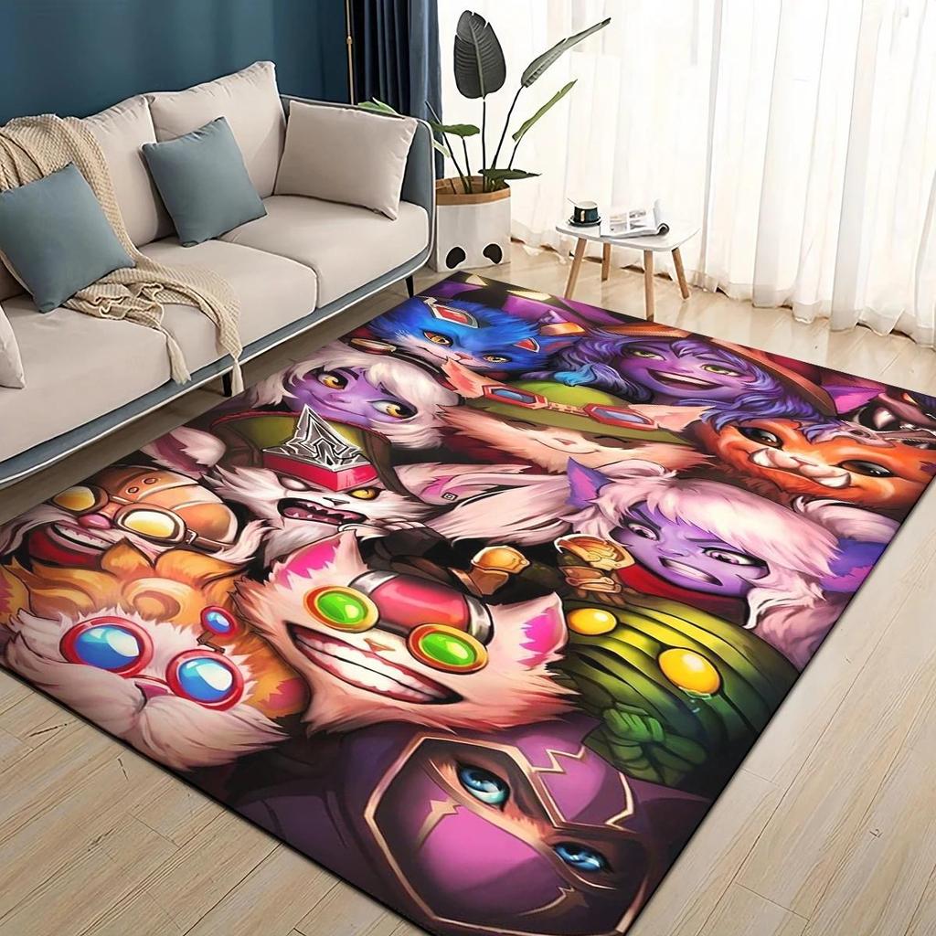 27 Style Jinx League of Legends LOL Cartoon Carpet Rug for Living Room Bedroom Home Sofa Decoration,Kids Play Non-slip Floor Mat