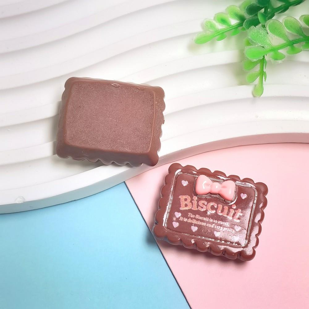 Valentine Day Gifts Simulation Heart Chocolate Flatback Resin Cabochon Scrapbooking for Phone Decoration Accessories