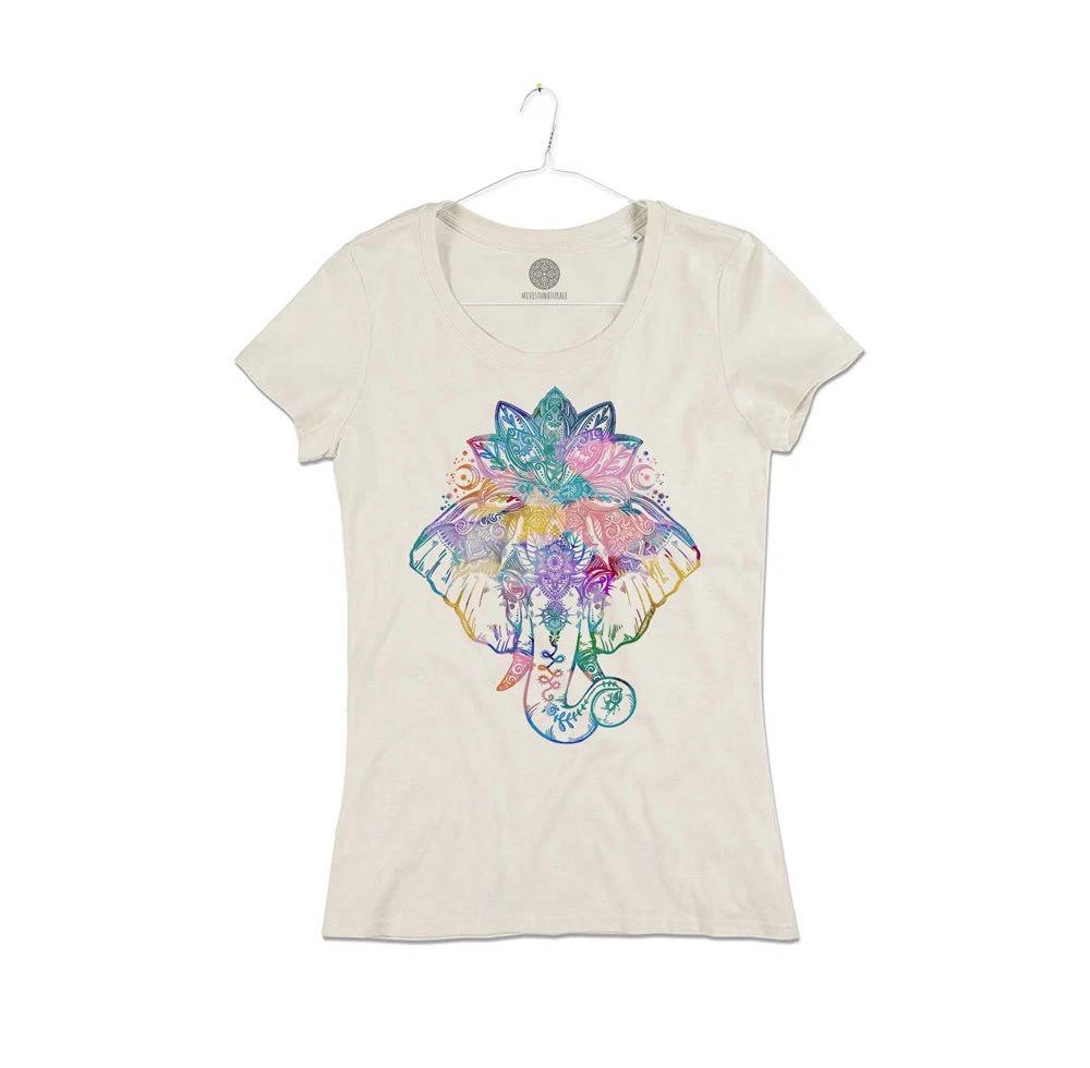 Women Indian Elephant Organic Cotton T-Shirt Indian Elephant T-shirt Girl 4XL