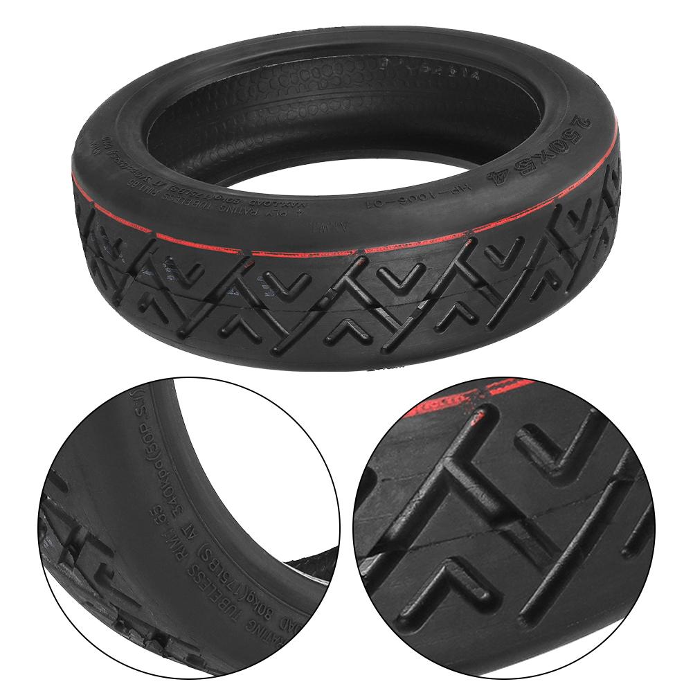 10Inch 250x54 Electric Scooter Tire Rubber Thicken Inflatable Tire Anti-Piercing Scooter Replacement Wheel for Electric Scooter