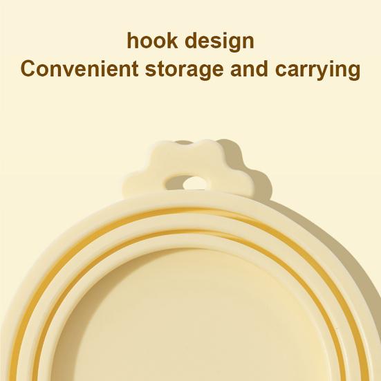Silicone Pet Food Can Lid for Dog and Cat 3 Size Food Can Lid Dustproof Moisture Proof Food Can Lid Safe Odorless Reusable Pet Food Seal