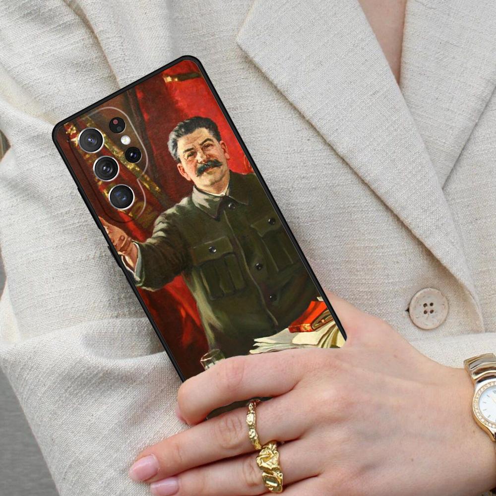 USSR CCCP Stalin Cell Phone Case for Samsung Galaxy S26 Ultra S25 S24 S23 S22 S21 S20 Note10 Cover