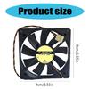 Optimal Air Circulation 90mm PWM Computer Fan, Low Noise 90mm Computer Case Cooling Fan for Office and Gaming PC