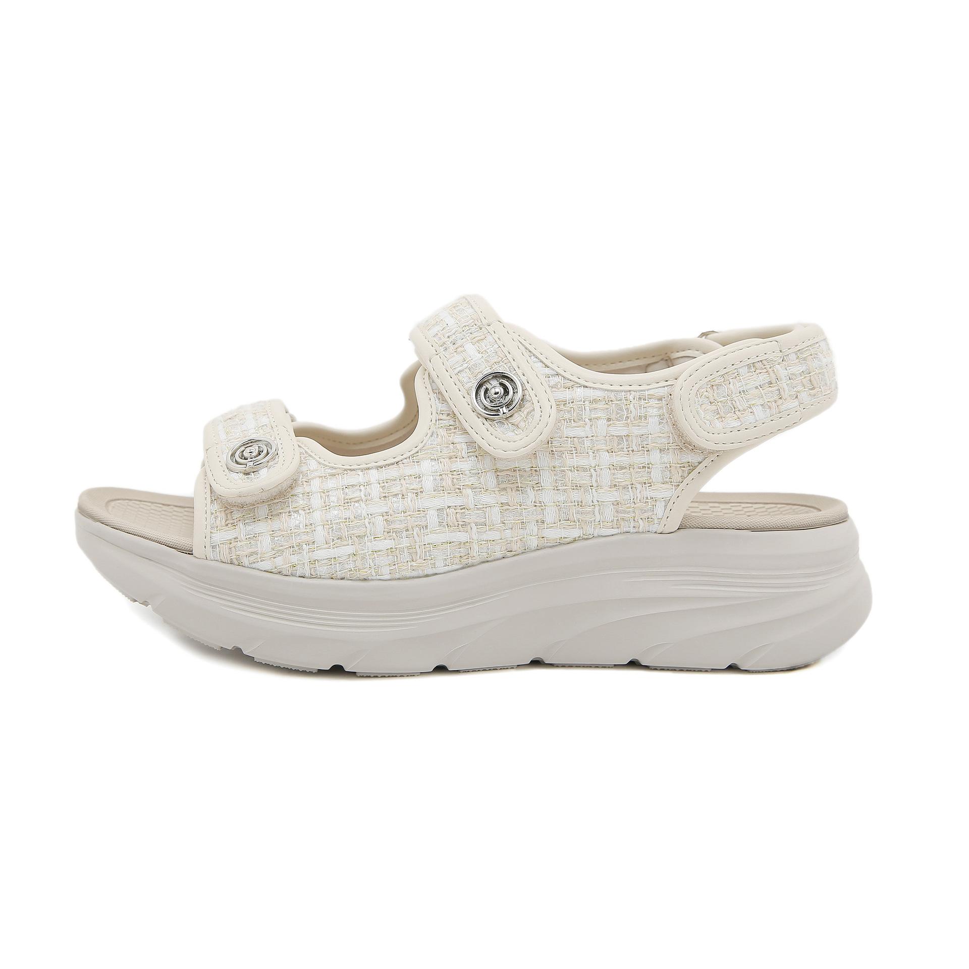 

H Новые спортивные сандалии на липучках женские легкие и удобные сандалии на платформе большого размера 42 абрикосовый