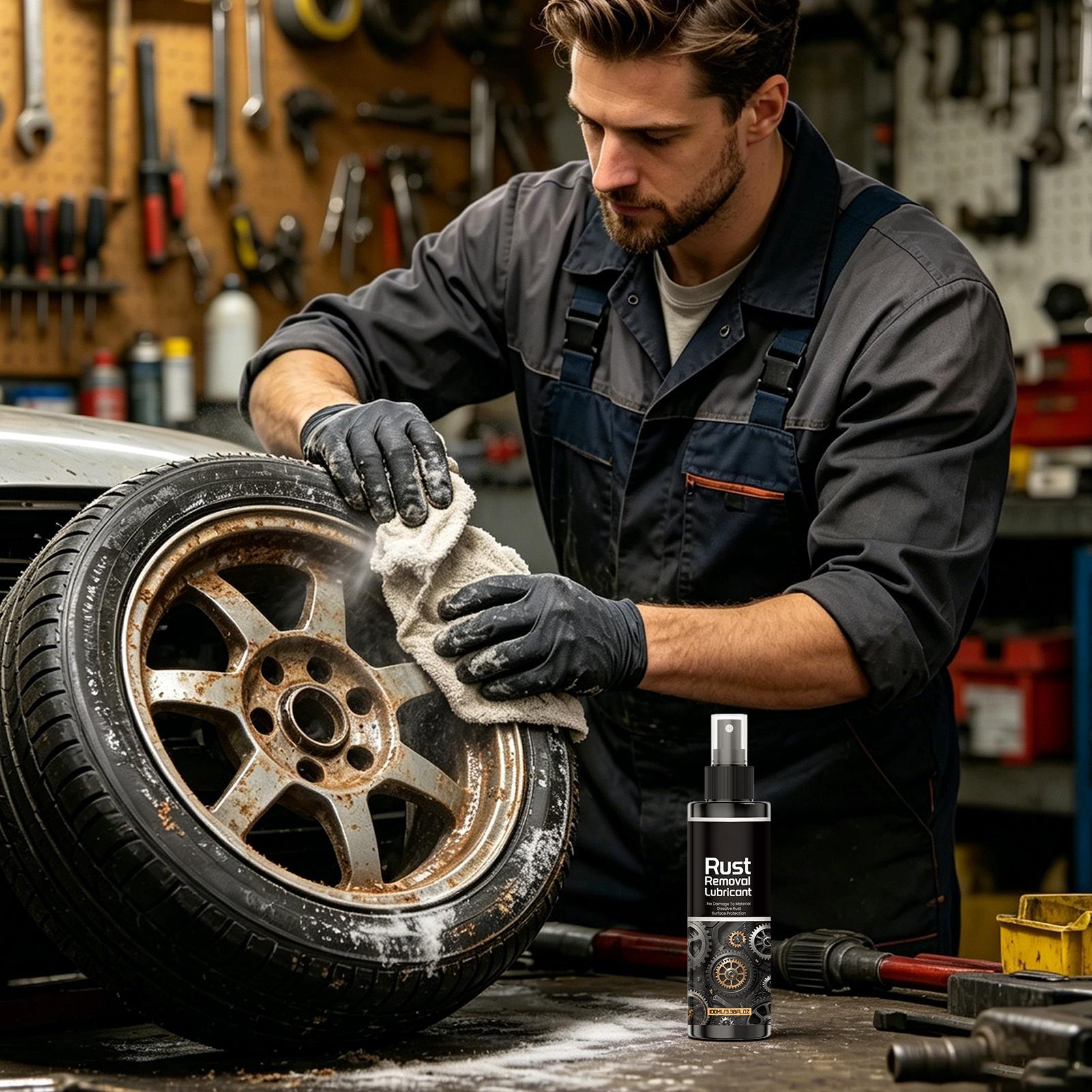Automotive Rust Remover, Car Rust-penetrating Oil, Powerful Rust-preventing Bolts Release Agent, Waterproof Anti-seize Lubricant 100ml