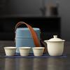 Travel Ceramic Tea Set Teas Infuser Portable Kung Fu Tea Set Filter Pot Kettle Teapot Teacup Teas Brewing Utensils Teaware Sets