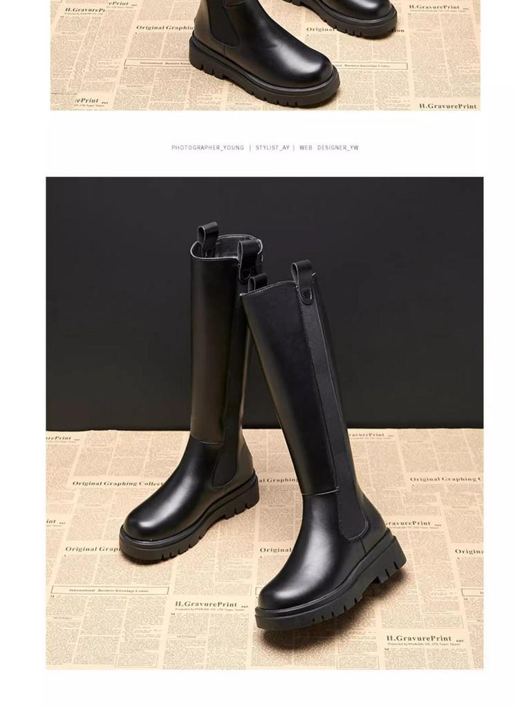 Women's Plush Thick-Soled Long Snow Boots 2025: Warm, Fur-Lined Winter High Boots