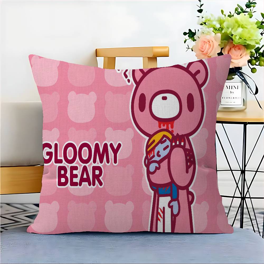 G-Gloomy B-Bear Pillow Gift Home Office Decoration Pillow Bedroom Sofa Car Cushion CoverPillow Case