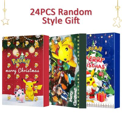 Set 24 Bucăți Figurine Pokemon Crăciun Halloween Calendar de Advent Cadou Kawaii Pikachu Anime Figural Acțiune Model PVC Jucării Cadouri Copii
