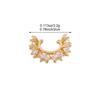 Zircon Clip Earrings for Women Exquisite Vintage Rhinestone Geometric Ear Cuffs Non Piercing for Daily Party Wear