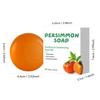 Persimmon Soap Bar (Green Tea Scent) 100g - Natural Plant Extract, Deep Cleansing, Long-Lasting Fragrance, Gentle & Non-Irritating