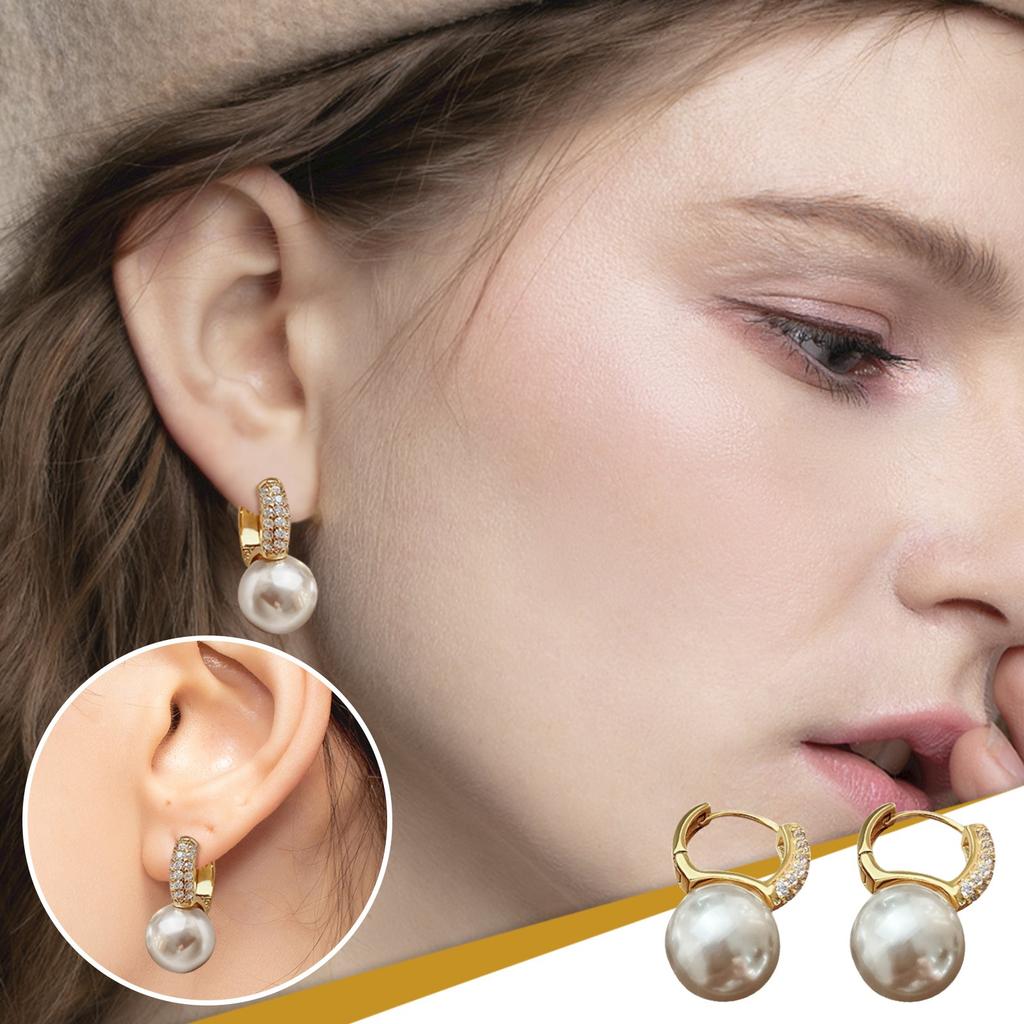 Earrings For Women, Pearl Sterling Earrings, Elegant Earrings And Ear Buckles