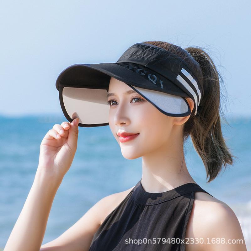 Womens Sun Protection Cap With Large Brim Adjustable Outdoor Sun Hat For Summer And Spring Activities