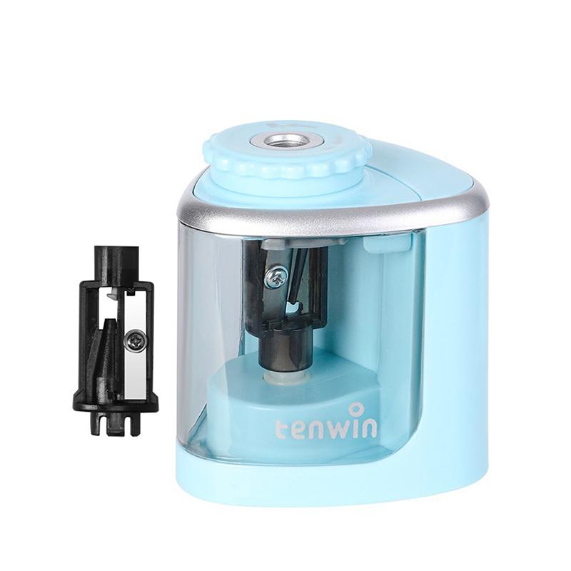 Electric Auto Pencil Sharpener Safe Student Helical Steel Blade Sharpener For Artists Kids Adults Colored Pencils