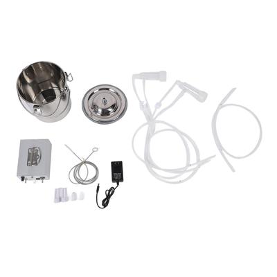 Máquina de ordenha de cabra 7L portátil recarregável sucção ajustável aço inoxidável automática