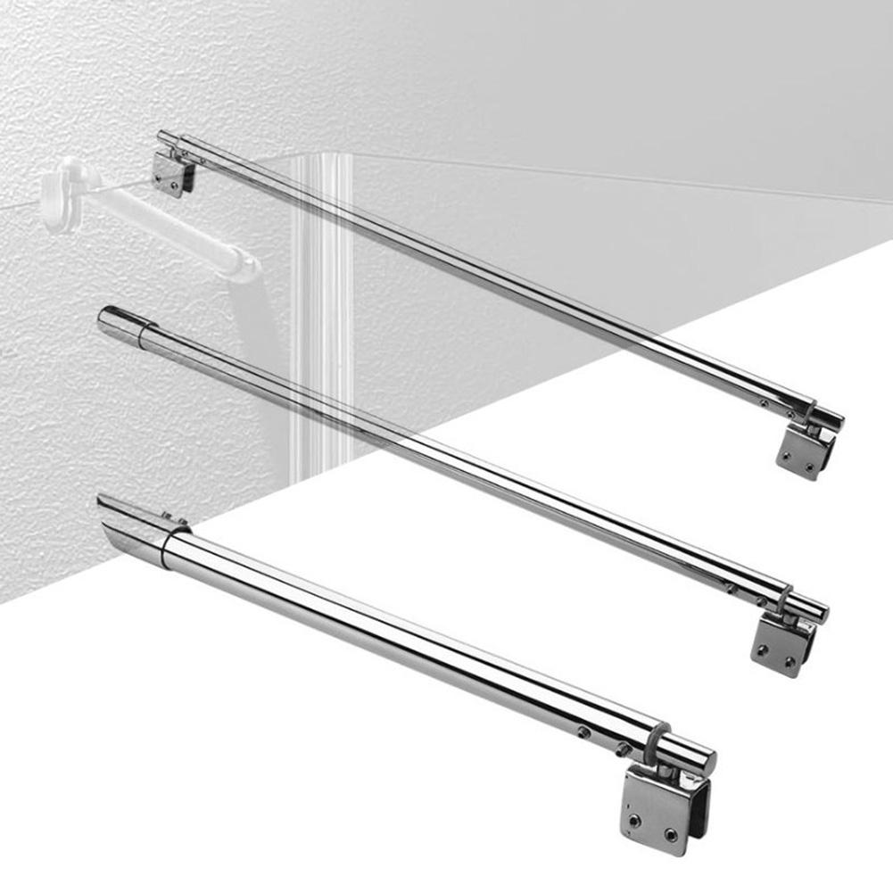 Adjustable Shower Rod Stainless Steel Support Bar Adjustable Shower Support Bar Telescopic Design For Walk-in Shower