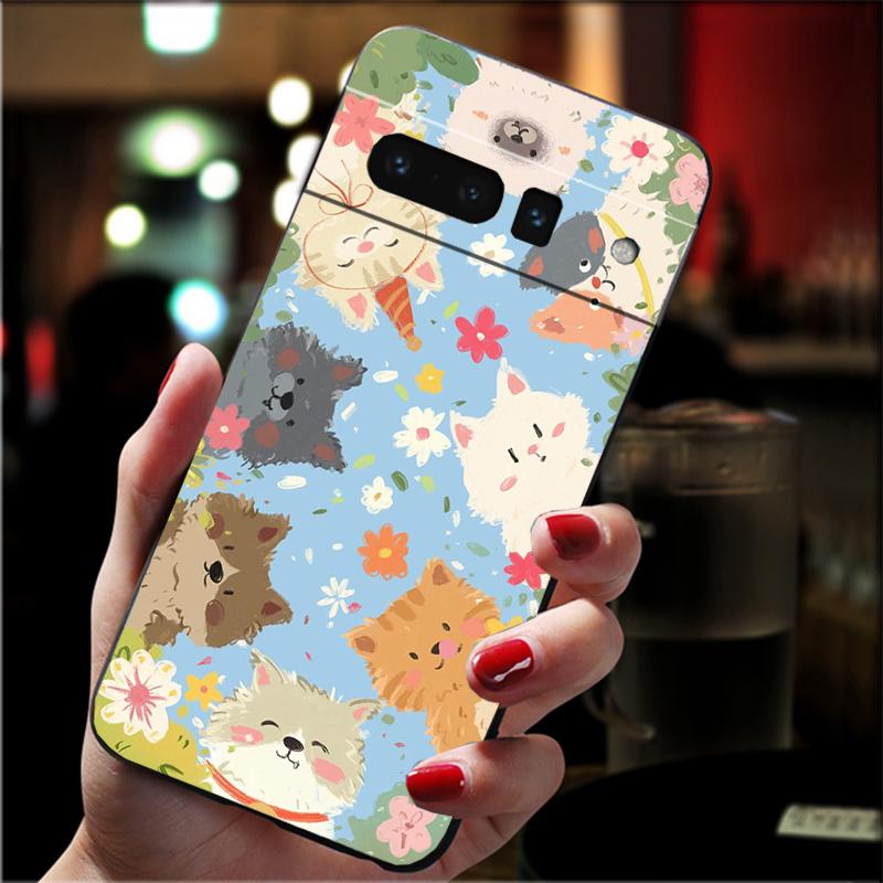 

Phone Case For Google Pixel 10 Pro 9 Pro XL 9A 8 7 6 Pro Pixel 8A 7A 6A Pixel 8 7 6 5 Japan INS Cartoon Cute Cat Girl Google Pixel 5