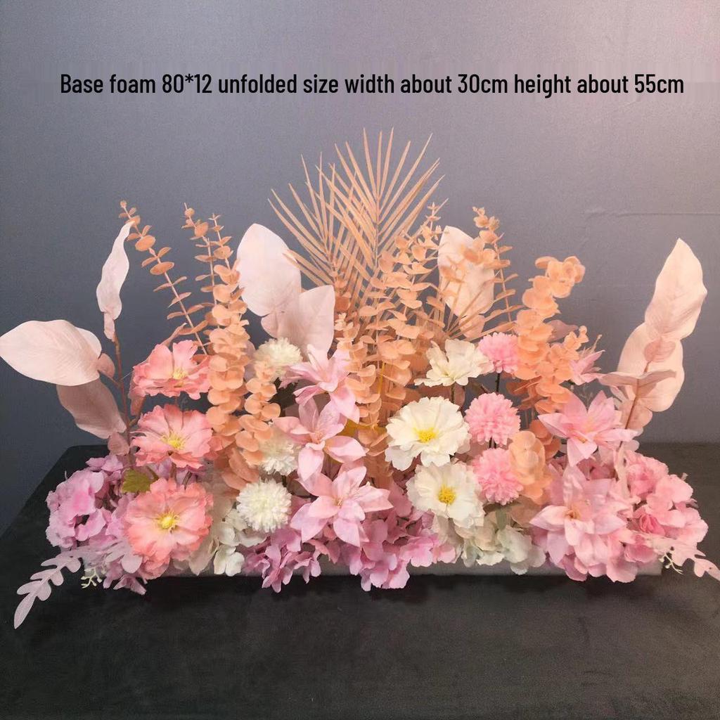 Großes Seidenblumen Hochzeitsgang & T-Bühnen Dekorationsset