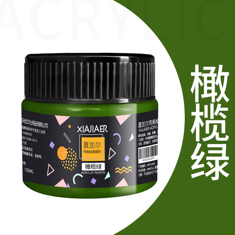 1pcs Art Acrylic Pigment 100ml 38 Colors In Jar,Doodle,DIY,Can Be Used For Wall,Stone,Textile Painting Art Supplies